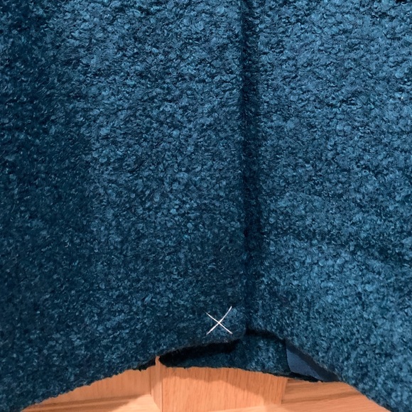 NWOT | LOFT Turquoise Teal Blue Boucle Wool Coat - Picture 8 of 8